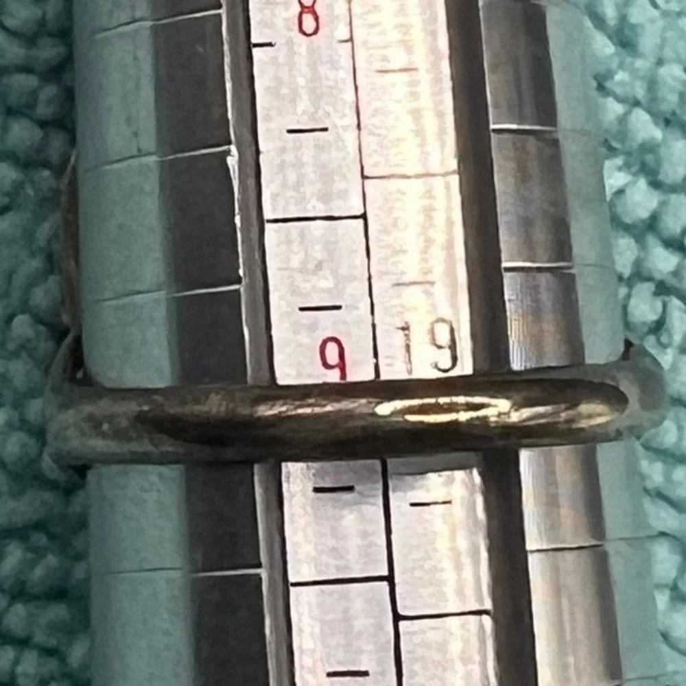 Sterling Silver Turquoise Ring 9 Signed B Southwestern Unisex 6g